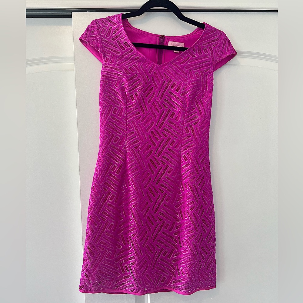 Lilly Pulitzer Hot Pink Mini Dress